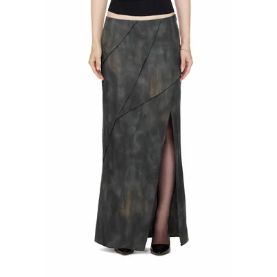 Chân Váy Maxi Xẻ Đùi Nữ Màu Đen - BEUTER® WMNS THIGH-SLIT MAXI SKIRT - BLACK