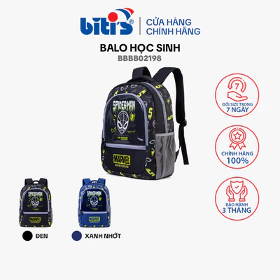 Balo Học Sinh Biti's Màu Đen/Xanh BBBB02198