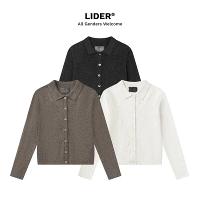 Áo Sơ Mi Len Dệt Tay Dài LIDER CONTOUR KNIT FIT SHIRT