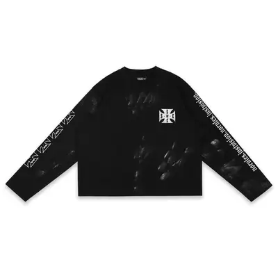 ÁO SWE CROSS L/S BOXY TEE - BLACK