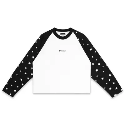 ÁO SWE STARFALL BOXY L/S TEE - BLACK/WHITE