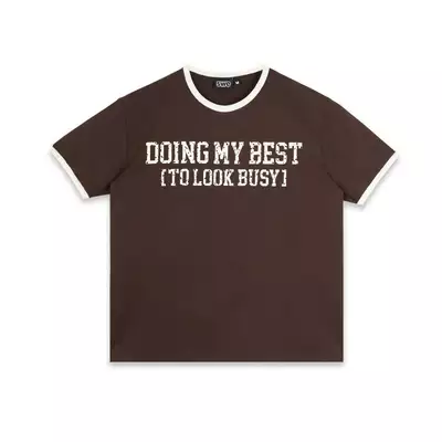 ÁO SWE BUSY RINGER TEE - BROWN