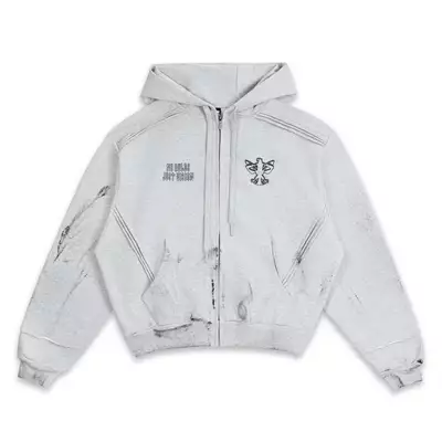 ÁO SWE CROSS ZIP HOODIE - GRAY