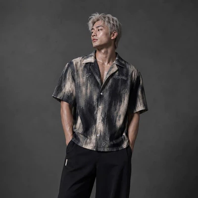 Áo Sơ Mi Degrey Shirt Dusty Green/ Brown/ Trắng