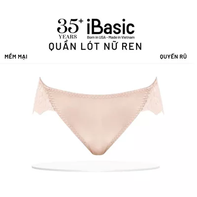 Quần lót nữ iBasic ren bikini mềm ôm sát cơ thể tôn vòng 3 PANW175