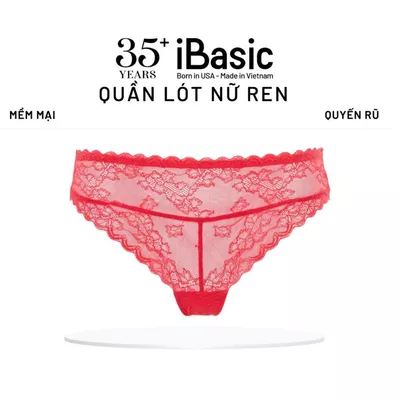 Quần lót ren nữ iBasic bikini ren mềm ôm dáng thoáng khí PANW136