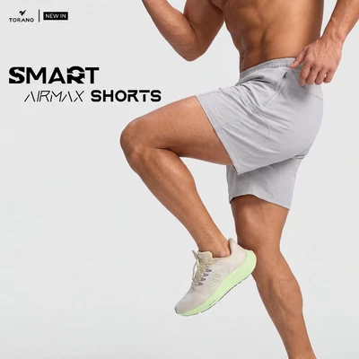Quần short gió nam SMART AIRMAX SHORTS TORANO Thoáng Mát, Co Giãn Thoải Mái HSBW800