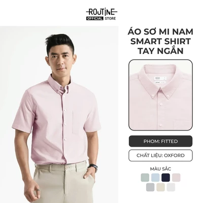 Áo Sơ Mi Nam Tay Ngắn Oxford Form Fitted - Routine 10S25SHS002