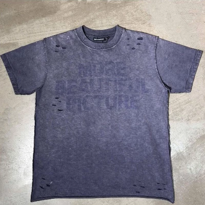 Áo Thun Nam Bluko MBP PURPLE DISTRESSED TSHIRT
