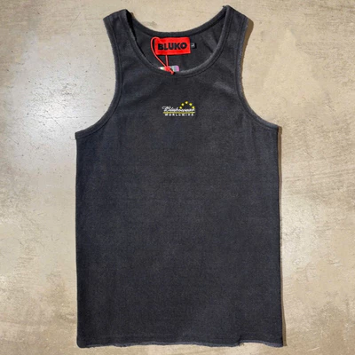 Áo Tanktop nam Bluko MEN BLU LOGO BLACK WASHED TANKTOP
