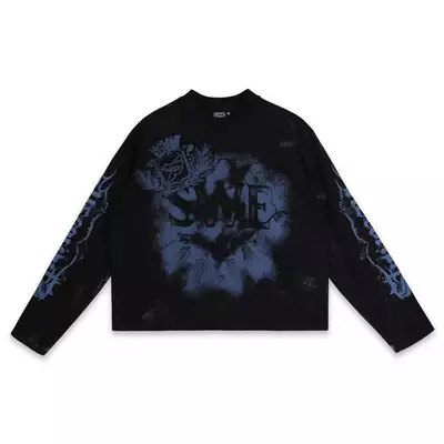 ÁO SWE ROYAL WAFFLE L/S TEE - BLACK