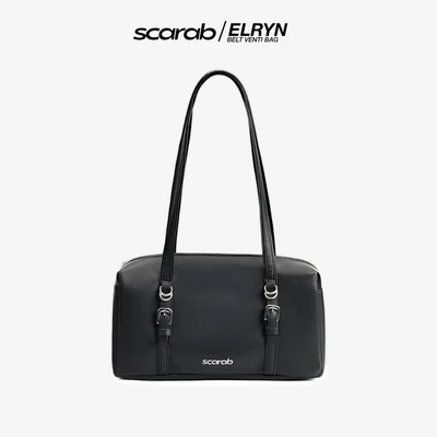 Túi xách đeo vai SCARAB ELRYN BELT VENTI BLACK thời trang nam nữ đựng vừa iPad 11 inch, điện thoại, ví, đồ trang điểm