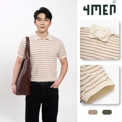 Áo Polo Sọc Ngang Form Regular PO191 Trẻ Trung, Năng Động