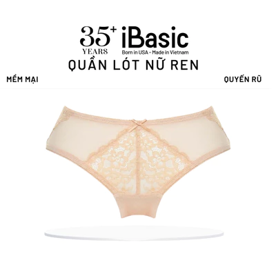 Quần lót nữ iBasic bikini ren phối lưới PANY060