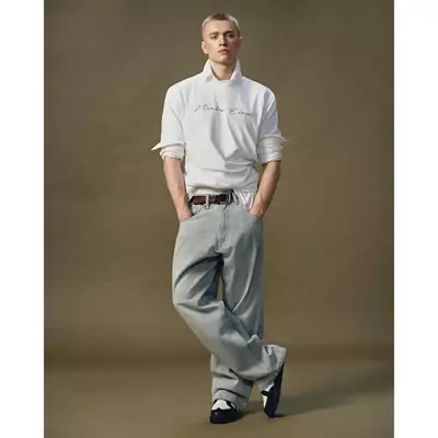 Eleven - Quần Jeans Unisex Form Baggy Fit | Màu Xanh Nhạt