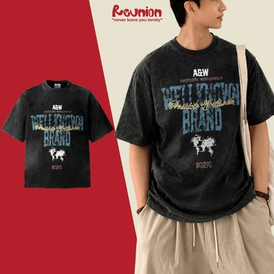 Áo Thun Washed REUNION "WELLKNOW" T-shirt TSW17