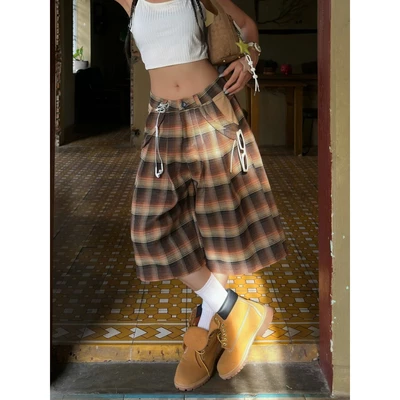 Quần Caro Lửng UNCV 11 - PLAID JORTS UNCV