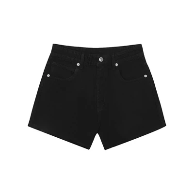 KIDO - Quần jean shorts đen RAW JEAN SHORTS - BLACK