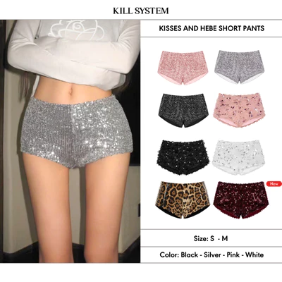 [LINK MỚI] Quần ngắn ép kim tuyến lấp lánh KISSES - KILLSYSTEM