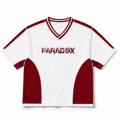 Áo thun form Boxy Jersey CAMBRIAN_01 Lưới - bo sọc PARADOX AT6P0501