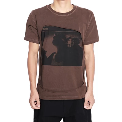 Áo Thun 2 Lớp Goldie "ILLUSION BROWN DISTRESSED" Đánh Rách