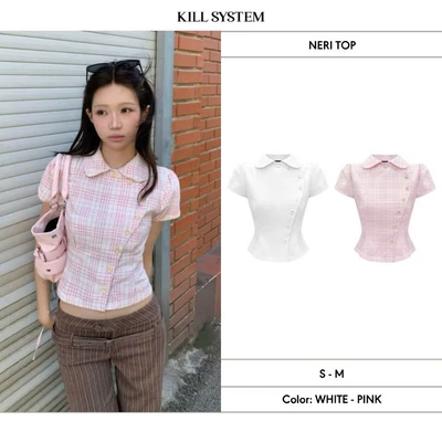 [LINK MỚI] Áo kiểu cúc chéo NERI - KILLSYSTEM