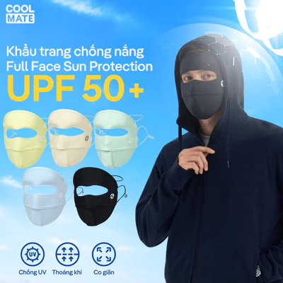 [MỚI]Khẩu trang full face nam nữ unisex chống nắng, bụi Sun Protection UPF50 Coolmate