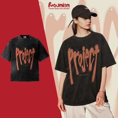 Áo Thun Washed REUNION "PROJECT" T-shirt TSW14