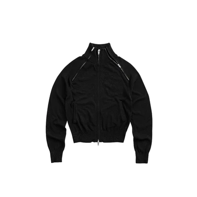 DUAL ZIP KNIT JACKET / ÁO ZIP LEN CỔ CAO / GAMBLE WORLDWIDE