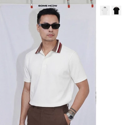 [NEW7] Áo Polo Regular Mix Color Black White, Chất Vải Cotton Thun Thoải Mái, PL0239, SOME HOW STORE