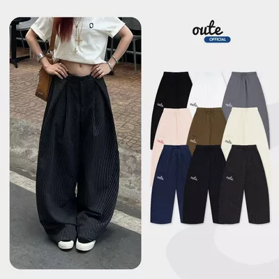 Quần Dài Kẻ Sọc Ống Rộng Outerity Striped / Form Rộng Unisex Mềm Mịn Thoáng Mát Nam Nữ
