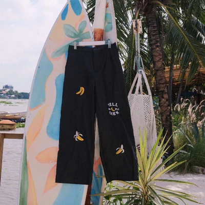 YELLOW FLICKER Quần dài denim banana unisex