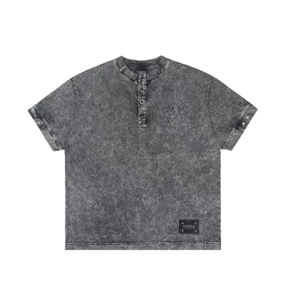 Áo thun form Oversize SILVER BUTTON TEE Cotton PARADOX AT6P0478