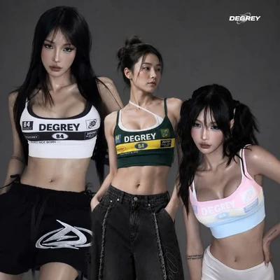 Áo thun Degrey Sport Bra màu CANDY/ GREEN/ BLACK