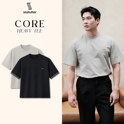 Áo Thun Nam SSSTUTTER Core Heavy Tee Form Regular Cotton Premium Basic Unisex Cao Cấp