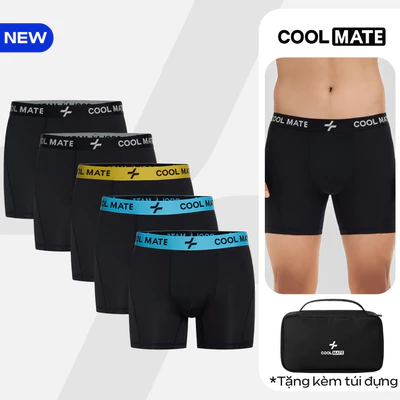 [MỚI - BẢN GIỚI HẠN]Pack 5 Quần Lót Nam Trunk Sporty Colorline chất vải mát lạnh, thấm hút, co giãn Coolmate