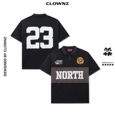 Áo Polo ClownZ L.Z.P.D North Polo Boxy áo phông áo đẹp vải cotton cao cấp áo thun nam nữ unisex