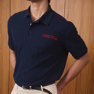 Áo Polo Nam Cộc Tay B Brown Form Regular Fit Hình Thêu 2D Cao Cấp – Henry Polo B Brown