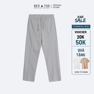 Quần jogger thun nam Ben & Tod STR2111 BE278 thun cotton cao cấp co giãn Straight Fit