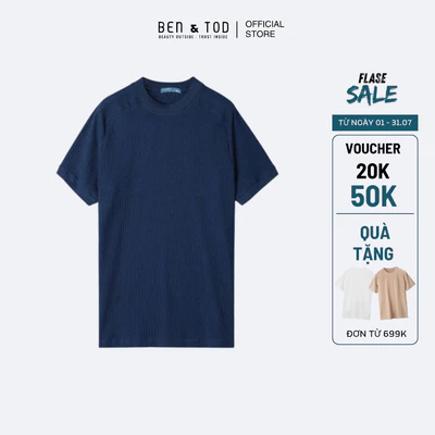 Áo thun nam Ben & Tod B1210 20219 cotton mềm mại cao cấp form Body