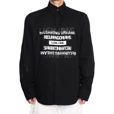 Áo Sơ Mi Goldie "RD BLACK SHIRT" Dài Tay
