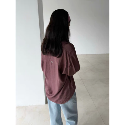 Áo sơmi nhăn form rộng hàn 𝐒𝐎𝐌𝐒 | 𝐋𝐢𝐦 𝐒𝐡𝐢𝐫𝐭