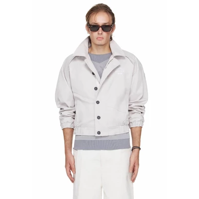 Áo Khoác Track Laser Cut Màu Xám Nhạt - BEUTER® x PALLADIUM LASER CUT TRACK JACKET - LIGHT GREY