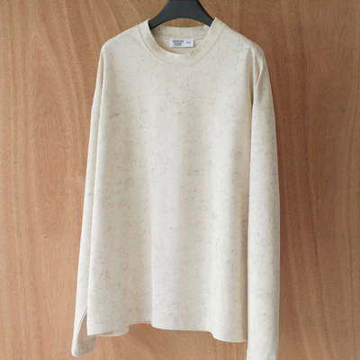 Áo dài tay vải hiệu ứng 2 màu STRESS PAPA Acient Longsleeves
