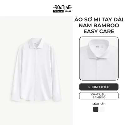 [🔥HOT] Áo Sơ Mi Tay Dài Nam Bamboo Easy Care Form Fitted - Routine 10S26SHL053