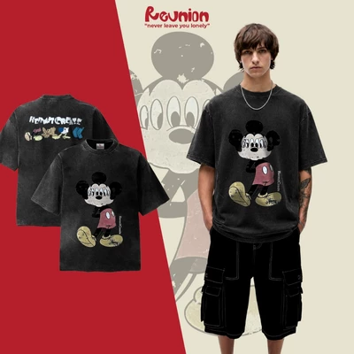 Áo Thun Washed REUNION "MICKEY FRIENDS" T-shirt TSW24