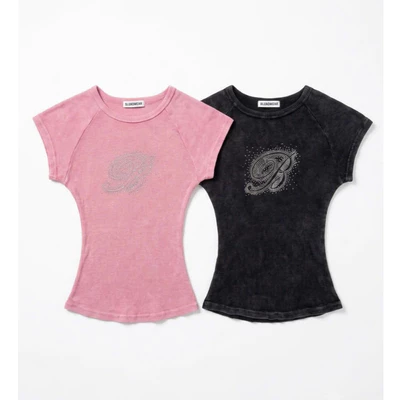 Áo nữ WM BTOP PINK/ BLACK WASHED