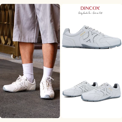 Giày Sneaker Nam Nữ Da Cao Cấp Dincox Shoes DC51 MOON ASH