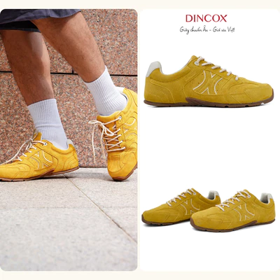 Giày Sneaker Nam Nữ Da Suede Cao Cấp Dincox Shoes DC51 SUN SHINE