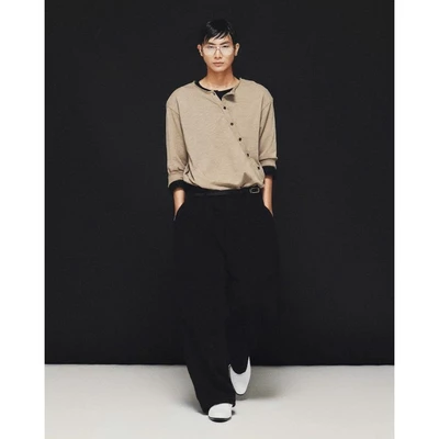 Hypnotism Pintuck Trousers Quần nỉ da cá Wide Fit xếp ly (Hoả tốc)